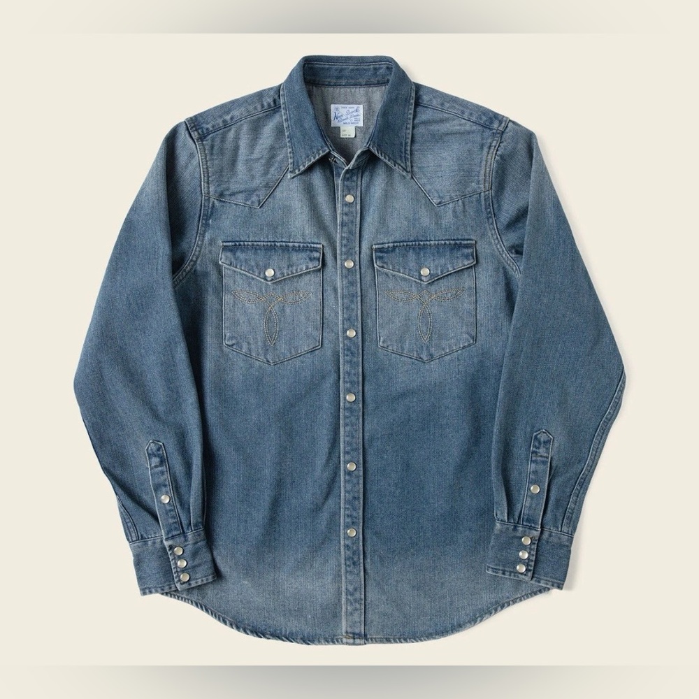 1950s Slub Denim Western Shirt Non Stock Bronson MFG